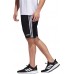adidas Men's Essential 3-Stripe Training Black/White Shorts