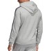 adidas Men's Essentials 3-Stripes Full Zip Grey/Black Hoodie adidas Men's Essentials 3-Stripes Full Zip Grey/Black Hoodie