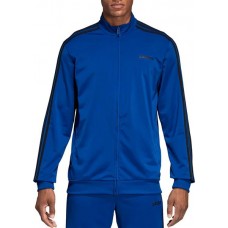 adidas Men's Essentials 3-Stripes Tricot Track Collegiate Royal/Black Jacket