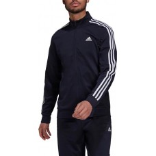 adidas Men's Essentials 3-Stripes Tricot Track Legend Ink/White Jacket adidas Men's Essentials 3-Stripes Tricot Track Legend Ink/White Jacket