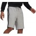 Adidas Men's Essentials Fleece 3-Striped Medium Grey Heather/Black Shorts