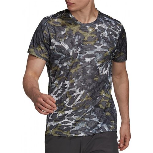 adidas Men's Fast Graphic Primeblue Focus Olive T-Shirt adidas Men's Fast Graphic Primeblue Focus Olive T-Shirt