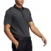 adidas Men's HEAT.RDY Micro Stripe Golf Carbon/Black Polo adidas Men's HEAT.RDY Micro Stripe Golf Carbon/Black Polo