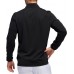 adidas Men's Midweight 3-Stripe 1/2-Zip Golf Black/Grey Three Pullover adidas Men's Midweight 3-Stripe 1/2-Zip Golf Black/Grey Three Pullover