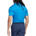 adidas Men's Ottoman Stripe Golf Blue Rush/Semi Mint Rush Polo