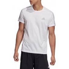 adidas Men's Own the Run Tee White/Reflective Silver Shirt adidas Men's Own the Run Tee White/Reflective Silver Shirt