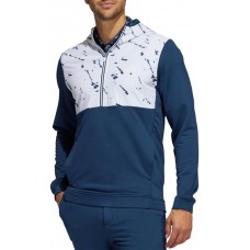 adidas Men's Primeblue COLD.RDY 1/2 Zip Golf Crew Navy/White Pullover