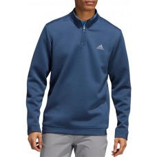 adidas Men's Primegreen Water Resistant 1/4 Zip Golf Crew Navy Pullover
