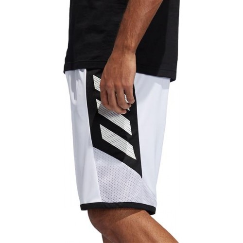 adidas Men's Pro Madness White Shorts adidas Men's Pro Madness White Shorts