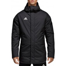 adidas Men's Soccer Stadium 18 Black/White Parka
