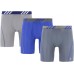 adidas Men's Sport Performance Mesh Long Boxer Briefs Onix Grey/Bold Blue/Grey - 3 Pack adidas Men's Sport Performance Mesh Long Boxer Briefs Onix Grey/Bold Blue/Grey - 3 Pack