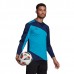 adidas Men's Squadra 21 Goalkeeper Team Navy Blue/Bold Aqua Jersey