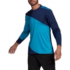 adidas Men's Squadra 21 Goalkeeper Team Navy Blue/Bold Aqua Jersey