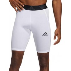 adidas Men's TechFit Short White Tights