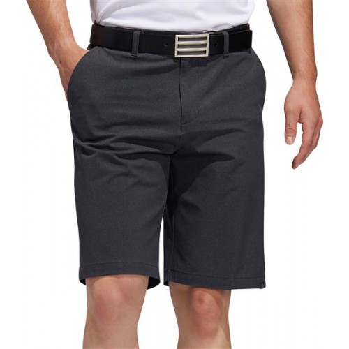 adidas Men's Ultimate Club Novelty Pinstripe 10.5'' Golf Black Herringbone Print Shorts adidas Men's Ultimate Club Novelty Pinstripe 10.5'' Golf Black Herringbone Print Shorts