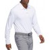 adidas Men's UPF Long Sleeve Golf White Polo