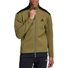 adidas Men's Z.N.E. Sportswear Primeblue COLD.RDY Track Focus Olive Top