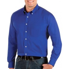 Antigua Men's Dynasty Button Down Long Sleeve Shirt Big & Dark Royal Tall