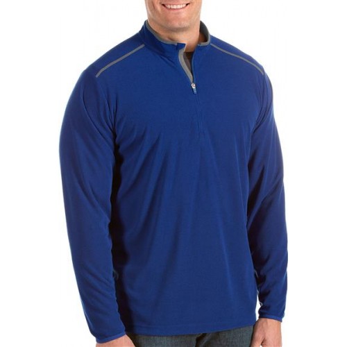 Antigua Men's Glacier 1/4 Zip Pullover Jacket Big & Dark Royal/Carbon Tall Antigua Men's Glacier 1/4 Zip Pullover Jacket Big & Dark Royal/Carbon Tall