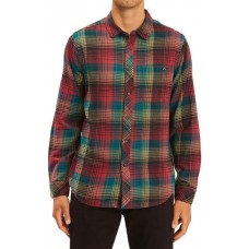 Billabong Men's Coastline Flannel Oxblood Top