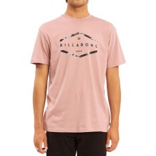 Billabong Men's Entry Short Sleeve Graphic Dusty Pink T-Shirt