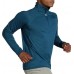 Brooks Men's Dash 1/2 Zip Long Sleeve Heather Indigo Rush/Indgo Top
