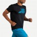 Brooks Men's Distance Graphic Short Sleeve Running Black/Blue Flying B T-Shirt