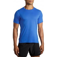 Brooks Men's Distance Heather Bluetiful T-Shirt Brooks Men's Distance Heather Bluetiful T-Shirt