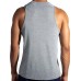 Brooks Men's Distance Tank Heather Ash Top