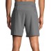 Brooks Men's Sherpa 7'' 2-in-1 Steel Shorts