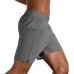 Brooks Men's Sherpa 7'' 2-in-1 Steel Shorts