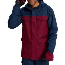 Burton Men's Covert Insulated Dress Blue/Mulled Berry Jacket