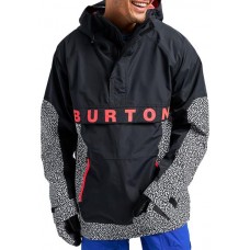 Burton Men's Frostner Anorak True Black/PJ Print Jacket
