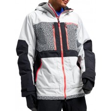 Burton Men's Frostner Full-Zip Lunar Gry/PJ Prnt/Tru Blk Jacket Burton Men's Frostner Full-Zip Lunar Gry/PJ Prnt/Tru Blk Jacket