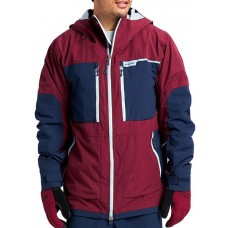 Burton Men's Frostner Full-Zip Mulled Berry/Dress Blue Jacket