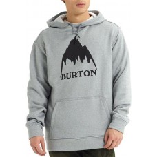 Burton Men's Oak Pullover Mountain Gray Heather Hoodie