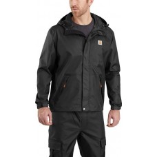 Carhartt Men's Dry Harbor Rain Black Jacket