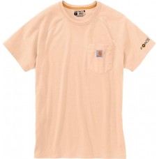 Carhartt Men's Force Cotton Delmont Short Sleeve Cantaloupe T-Shirt Carhartt Men's Force Cotton Delmont Short Sleeve Cantaloupe T-Shirt