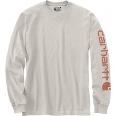 Carhartt Men's Graphic Logo Long Sleeve White Truffle Shirt Carhartt Men's Graphic Logo Long Sleeve White Truffle Shirt