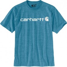 Carhartt Men's Logo Blue Lagoon Snow Heather T-Shirt
