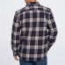 Carhartt Men's Loose Fit Heavyweight Long Sleeve Flannel Plaid Navy Shirt Carhartt Men's Loose Fit Heavyweight Long Sleeve Flannel Plaid Navy Shirt