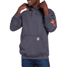 Carhartt Men's Midweight Sleeve Logo Bluestone Hoodie