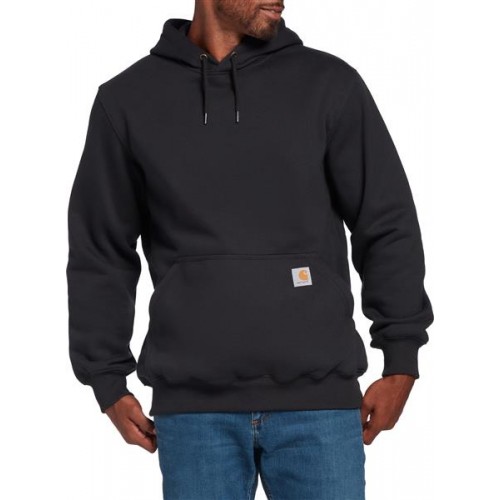 Carhartt Men's Paxton Heavyweight Hooded Black Sweatshirt Carhartt Men's Paxton Heavyweight Hooded Black Sweatshirt