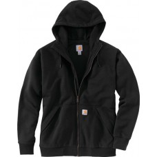 Carhartt Men's Rain Defender Loose Fit Midweight Thermal-Lined Full-Zip Black Hoodie