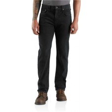 Carhartt Men's Rugged Flex Relaxed Fit Straight Leg Dusty Black Jeans