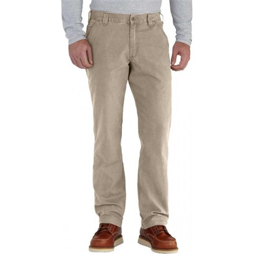 Carhartt Men's Rugged Flex Rigby Dungaree Tan Pants Carhartt Men's Rugged Flex Rigby Dungaree Tan Pants