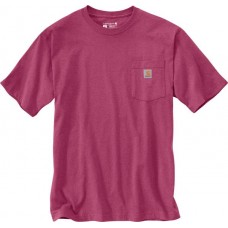 Carhartt Men's Workwear K87 Pocket Beet Red Heather T-Shirt