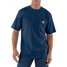 Carhartt Men's Workwear K87 Pocket Dark Cobalt Blue Heather T-Shirt Carhartt Men's Workwear K87 Pocket Dark Cobalt Blue Heather T-Shirt
