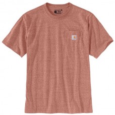 Carhartt Men's Workwear K87 Pocket Feldspar Snow Heather T-Shirt