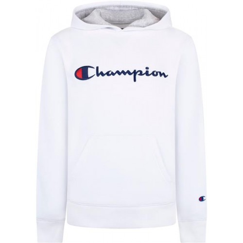 Champion Boys' Signature Fleece White Hoody Champion Boys' Signature Fleece White Hoody